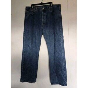Levis Jeans Mens 38x30 Pants Blue 501 Button Fly Denim Western Cowboy Pant